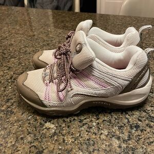 Merrell Women’s Size 6 Air Cushion Shoe Purple Brown Gray Taupe Great Condition